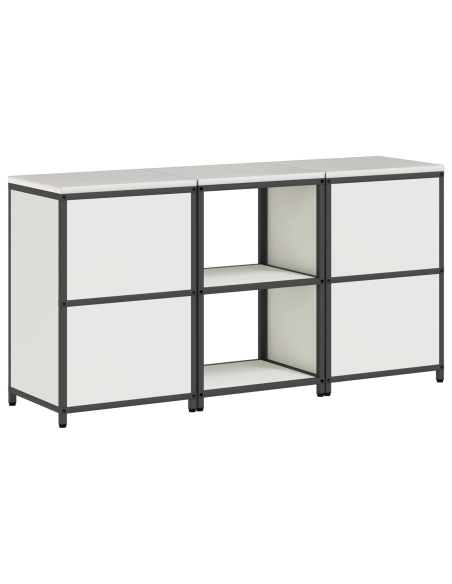 Set di Stoccaggio per Cucina 3 pcs Bianco 180 x 50 x 92 cm