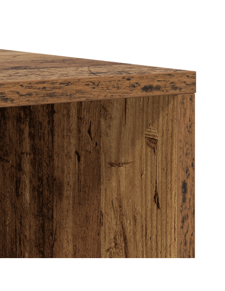 Mobile TV con lo scaffale 4 pcs Legno Antico 37 x 35 x 107.5 cm