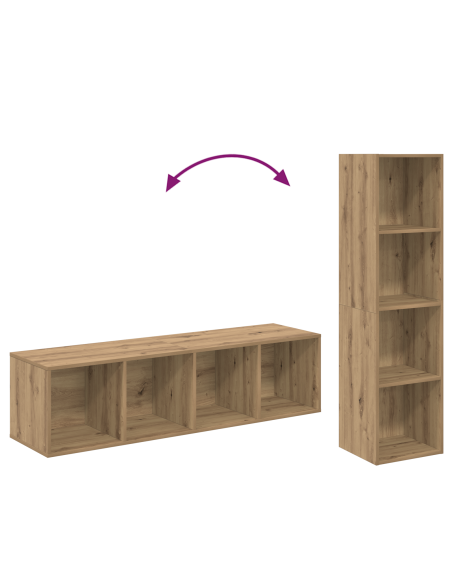 Set mobile TV 2 pcs rovere artigianale 37 x 37 x 142.5 cm