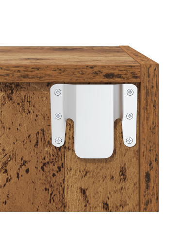 Set mobile TV 4 pcs Legno vecchio 37 x 37 x 72 cm