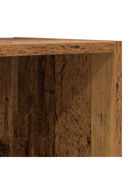 Mobile TV da Parete 4 pcs Legno antico 37 x 37 x 107.5 cm