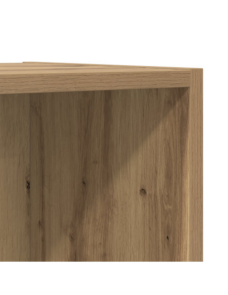Mobile TV da Parete 4 pcs rovere artigianale 37 x 37 x 107.5 cm