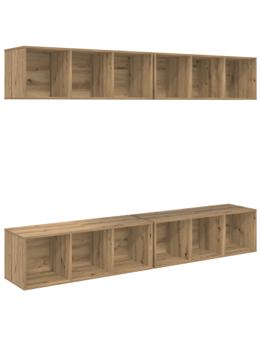 Set mobile TV 4 pcs Rovere artigianale 37 x 37 x 107,5 cm