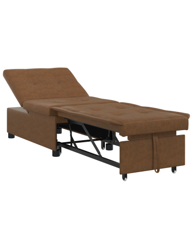 Divano letto Marrone 194 x 67 x 82 cm Tessuto Huahua