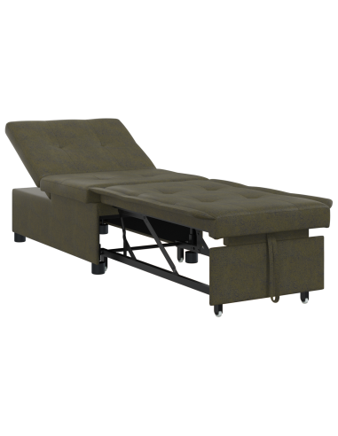 Divano letto Grigio scuro 194 x 67 x 82 cm Tessuto Huahua