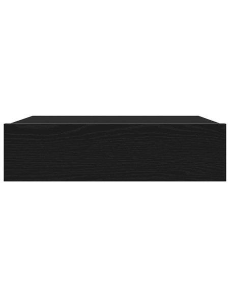 Mobili Porta TV con Luci a LED 2 pz Rovere Nero 60x35x15,5 cm