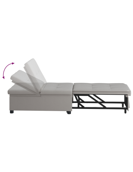 Divano Letto 3-in-1 Grigio Nuvola di