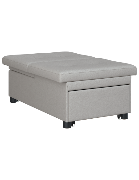 Divano Letto 3-in-1 Grigio Nuvola di