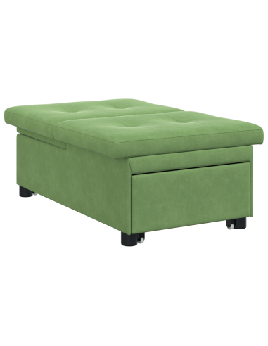 Divano letto Verde chiaro 194 x 67 x 82 cm Velluto