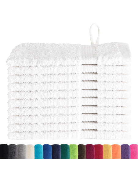 Fazzoletti 10 pcs Bianco 15 x 21 cm Cotone