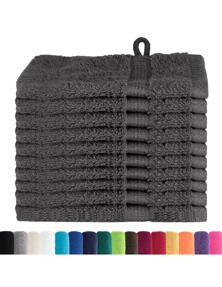 Fazzoletti 10 pcs Antracite 15 x 21 cm Cotone