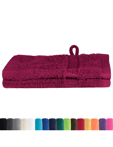 Asciugamano per Ospiti SOLUND Bordò 550 gsm