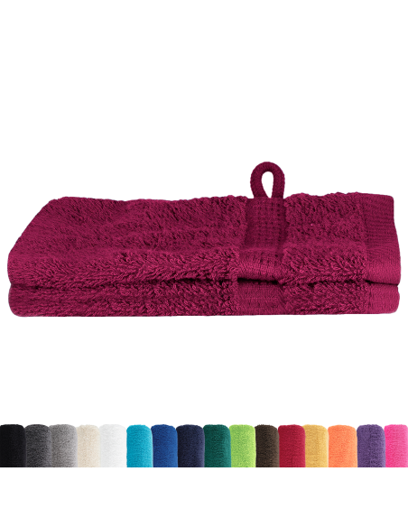 Asciugamano per Ospiti SOLUND Bordò 550 gsm