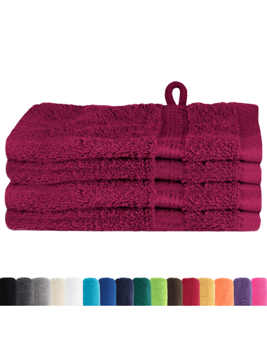 Asciugamano per Ospiti SOLUND Bordò 550 gsm
