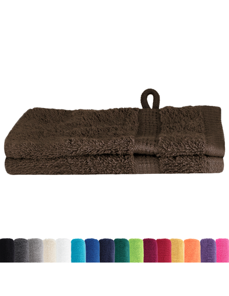 Fazzoletti 2 pcs Marrone 15 x 21 cm Cotone