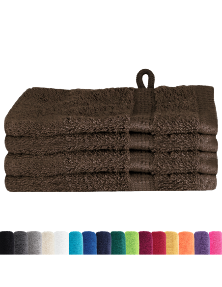 Fazzoletti 4 pcs Marrone 15 x 21 cm Cotone