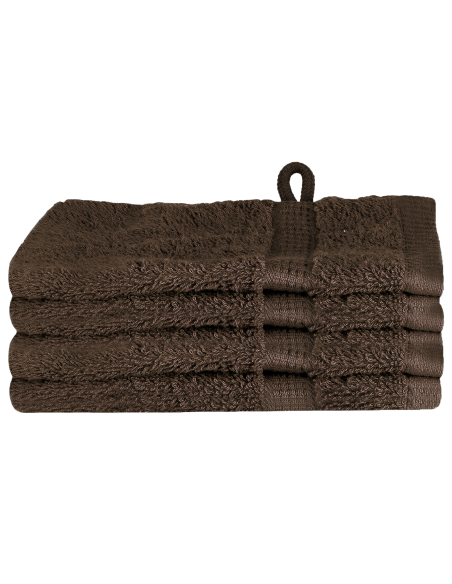 Fazzoletti 4 pcs Marrone 15 x 21 cm Cotone