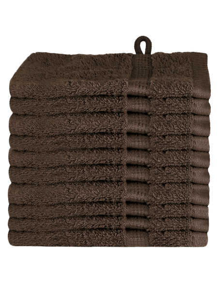Fazzoletti 10 pcs Marrone 15 x 21 cm Cotone