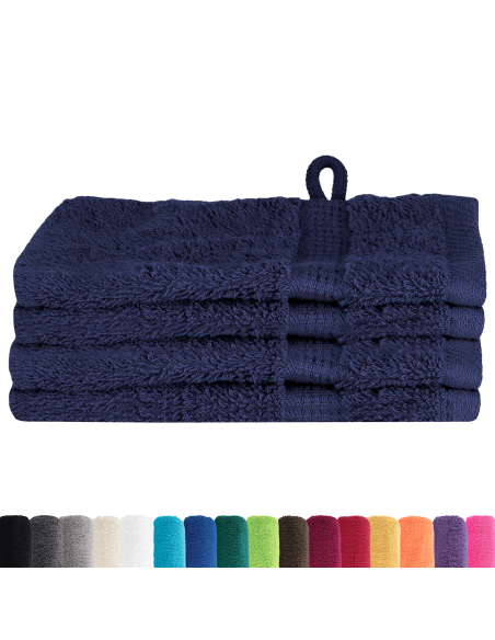 Fazzoletti 4 pcs Blu navy 15 x 21 cm Cotone