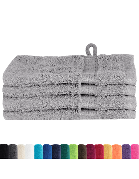Fazzoletti 4 pcs Grigio 15 x 21 cm Cotone