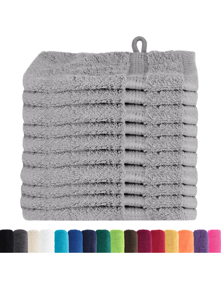 Fazzoletti 10 pcs Grigio 15 x 21 cm Cotone