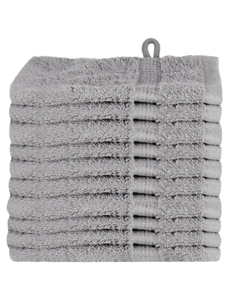 Fazzoletti 10 pcs Grigio 15 x 21 cm Cotone
