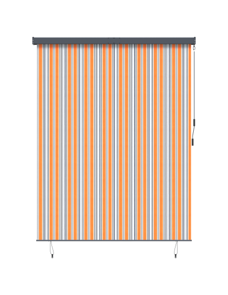 Tenda a Rullo Esterna Rigato Giallo e blu 200 x 250 cm Tessuto