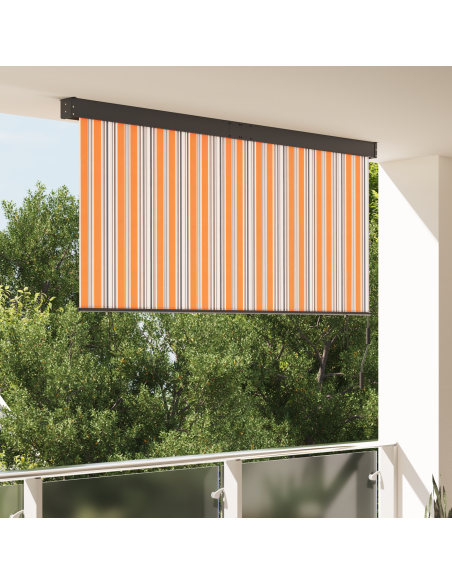 Tenda a Rullo Esterna Rigato Giallo e blu 200 x 250 cm Tessuto