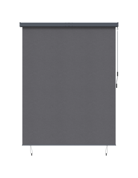 Tenda a Rullo Esterna Rigato Regolabile Antracite 200 x 250 cm Tessuto