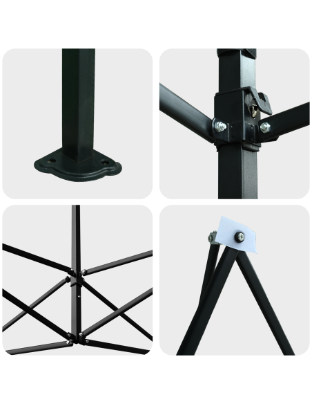 Serra con struttura pop-up Verde 200 x 200 x 300 cm Ferro