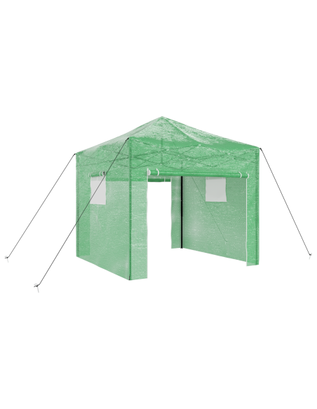 Serra con tetto Verde 290 x 290 x 315 cm Acciaio