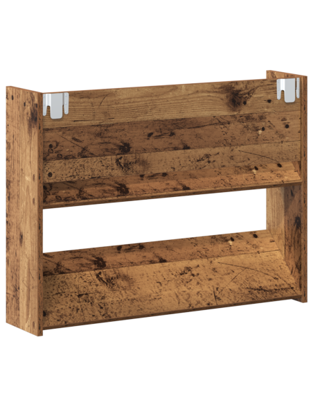 Armadi per scarpe da muro 2 pcs Legno antico 60 x 18 x 60 cm