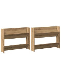 Mobile per scarpe 2 pcs Rovere artigianale 85 x 18 x 90 cm 2