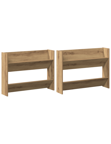 Mobile per scarpe 2 pcs Rovere artigianale 85 x 18 x 90 cm