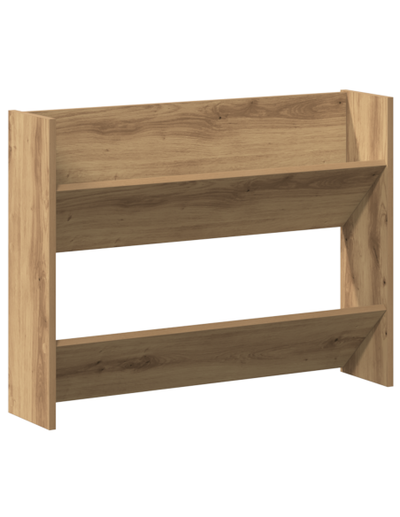 Armadi per scarpe da muro 2 pcs rovere artigianale