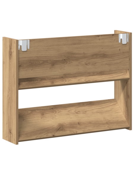 Armadi per scarpe da muro 2 pcs rovere artigianale