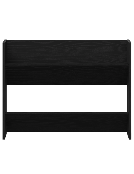 Mobile per scarpe Rovere Nero 85 x 18 x 90 cm Legno multistrato