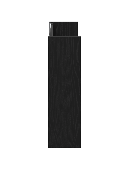 Armadi per scarpe da muro Rovere nero 60 x 18 x 60 cm