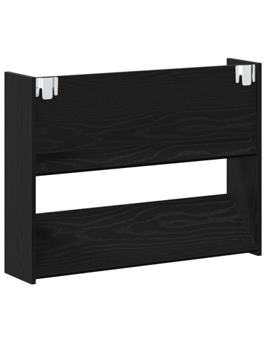 Mobile per scarpe 2 pcs Rovere Nero 85 x 18 x 90 cm