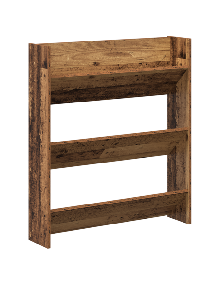 Armadi per scarpe da muro 2 pcs Legno antico 60 x 18 x 60 cm
