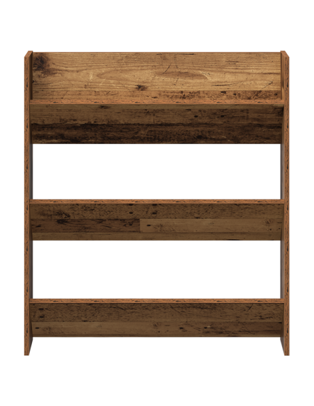 Armadi per scarpe da muro 2 pcs Legno antico 60 x 18 x 60 cm