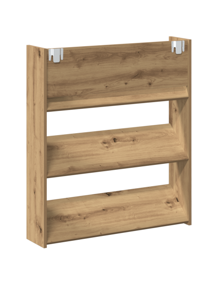 Armadi per scarpe da muro 2 pcs rovere artigianale