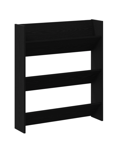 Mobile per scarpe 2 pcs Rovere Nero 85 x 18 x 90 cm