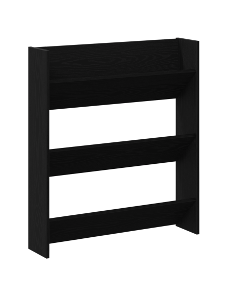 Mobile per scarpe 2 pcs Rovere Nero 85 x 18 x 90 cm