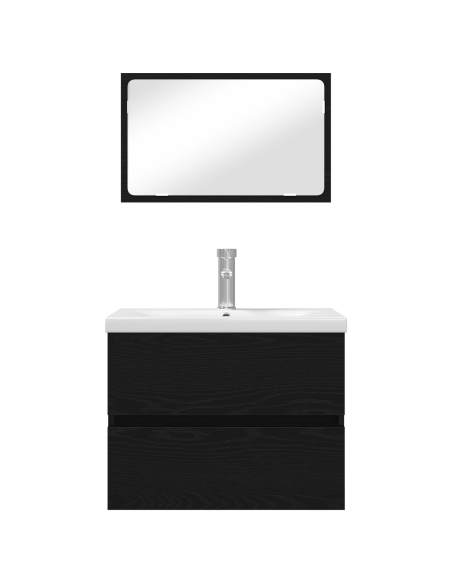 Set di mobili per il bagno 3 pcs rovere artigianale
