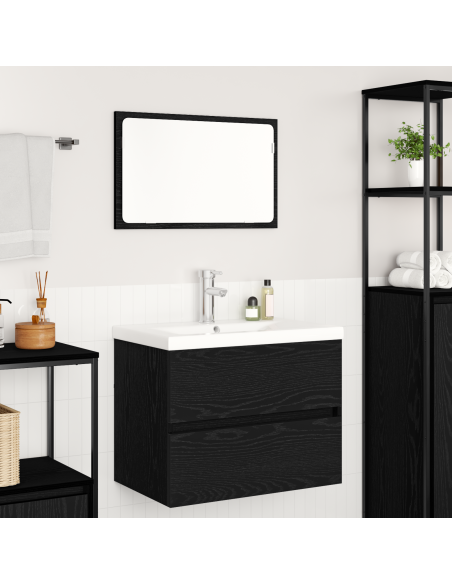 Set di mobili per il bagno 3 pcs rovere artigianale