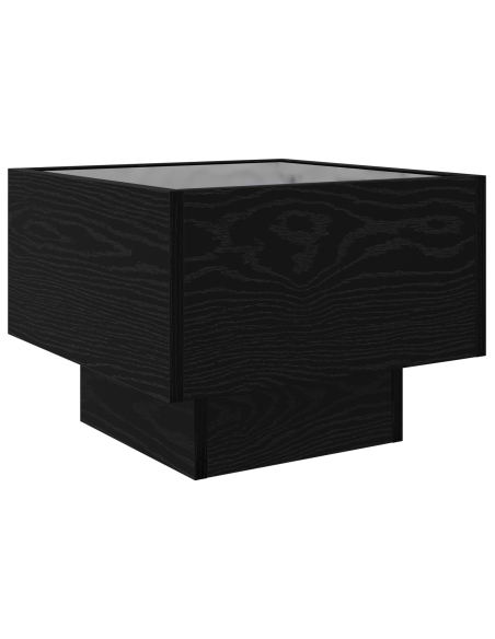 Armadio Rovere nero 40 x 40 x 30 cm Legno ingegnerizzato, Vetro