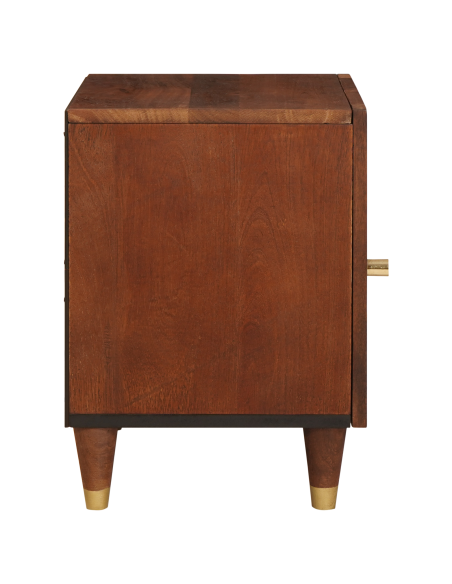 Armadio da Notte 2 pcs Marrone 40 x 33,5 x 46 cm