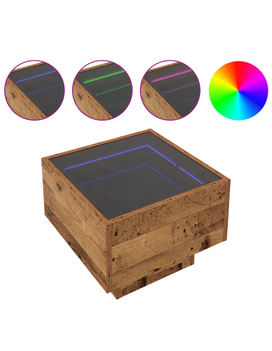 Tavolino da salotto Legno vecchio 40 x 40 x 30 cm