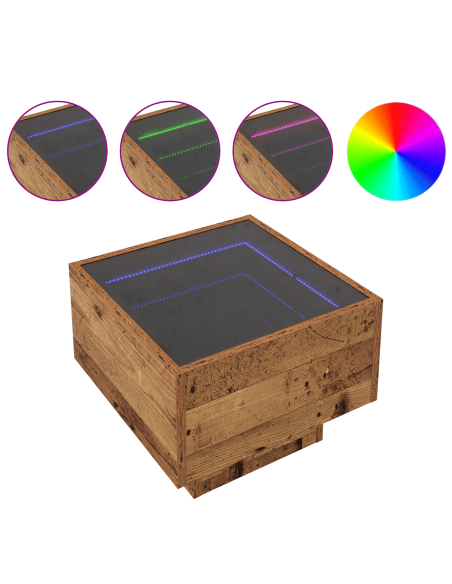 Tavolino da salotto Legno vecchio 40 x 40 x 30 cm